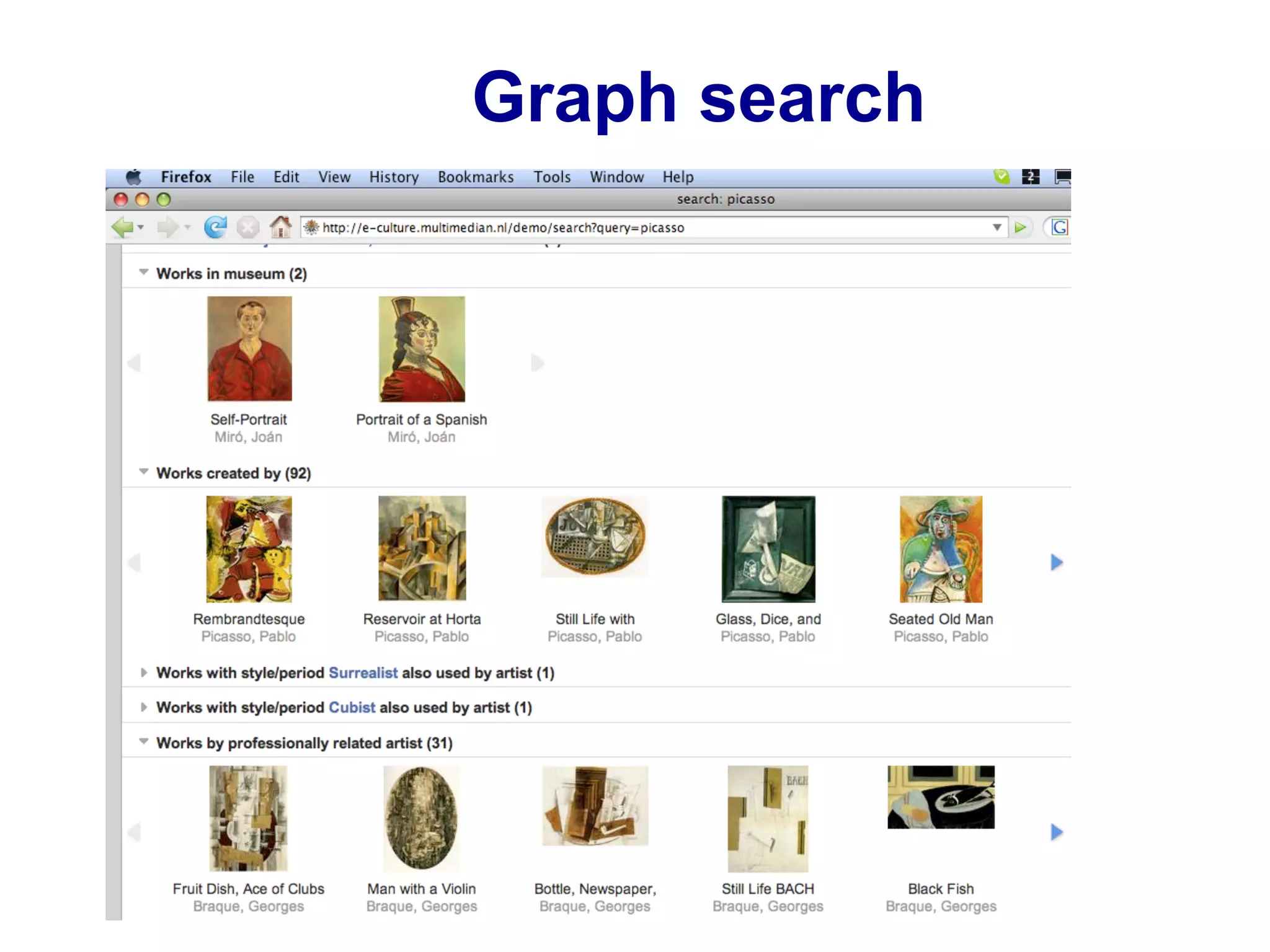 Graph search
 