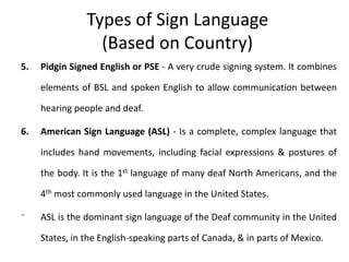 Sign Language in Communication | PPTX