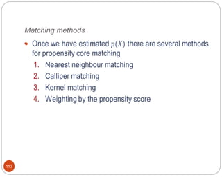 Matching methods
113

 