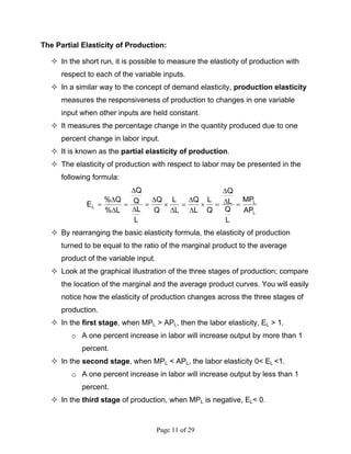 Managerial Economics (Chapter 6 - Theory and Estimation of Production ...
