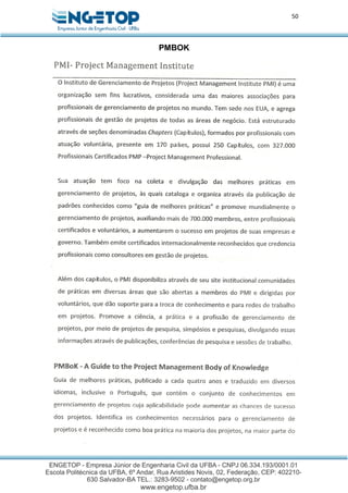 50
PMBOK
 