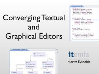 Converging Textual
      and
Graphical Editors

                     Moritz Eysholdt
 