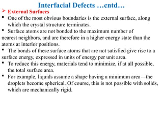 Interfacical Defects Comprehensive Overview of Imperfections in Solid Materials and Their ...