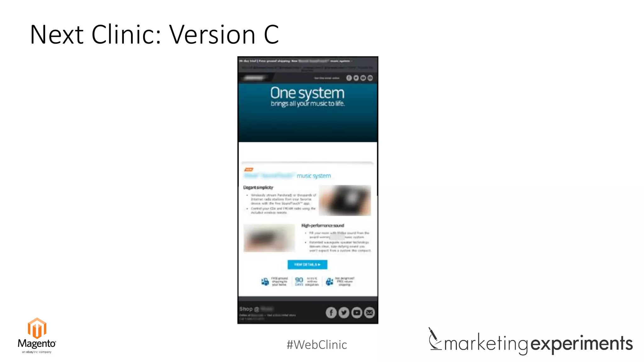#WebClinic
Next Clinic: Version C
 