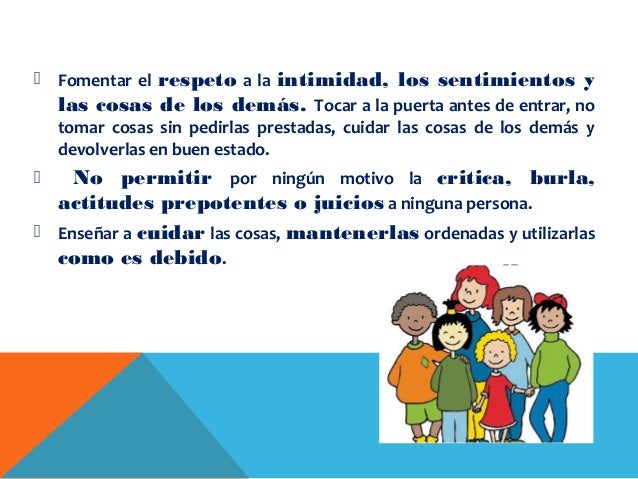 me respeto a si mismo y a los demas