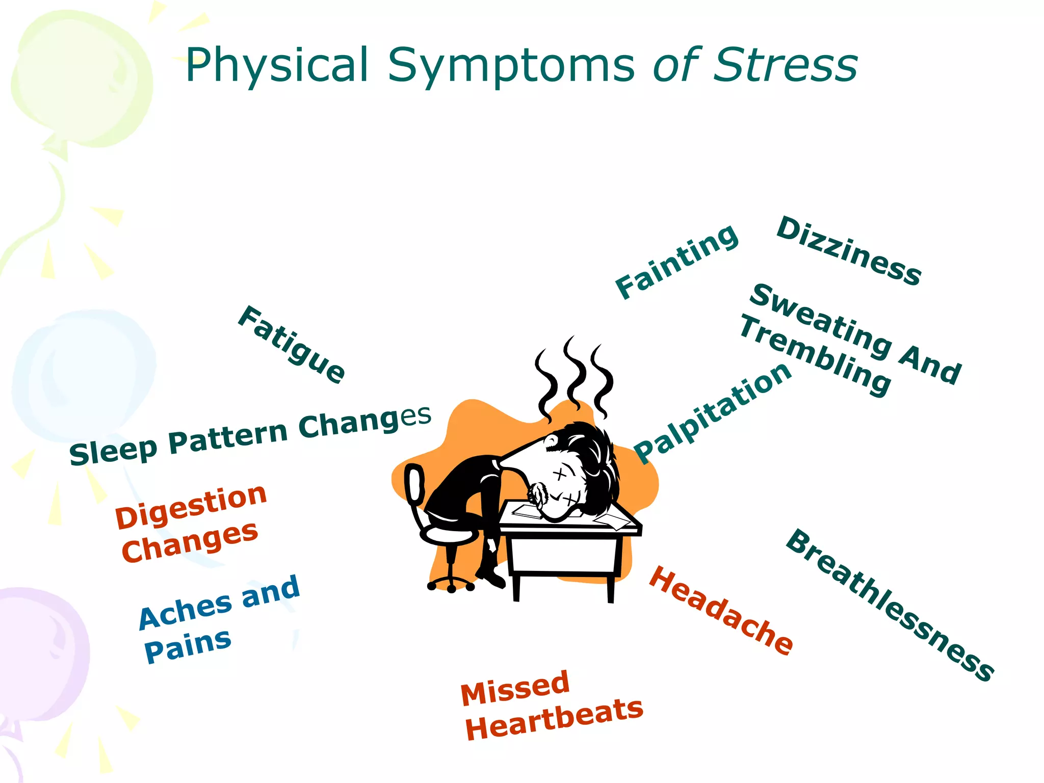 Physical Symptoms of Stress
 