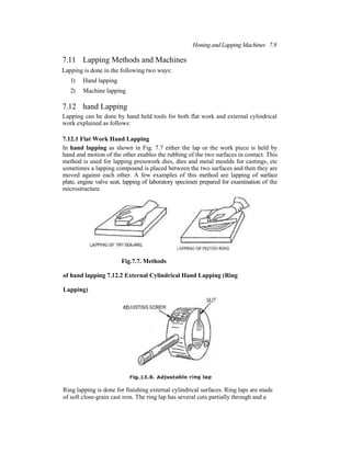 Honing and Laping machines | PDF