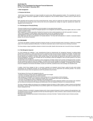 Financial Statement Risk Notes Zenith bank annual report 2012 | PDF