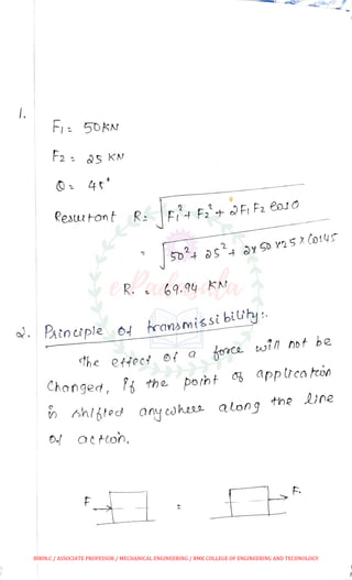 Me 1206 engineering mechanics anna university april may 2010 - solved ...