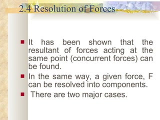 Resolution 2 Force Statics | PPT