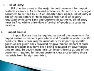 Import and Import procedures | PPT