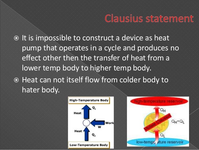 2nd law of thermodynamics