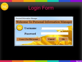 Login Form
 