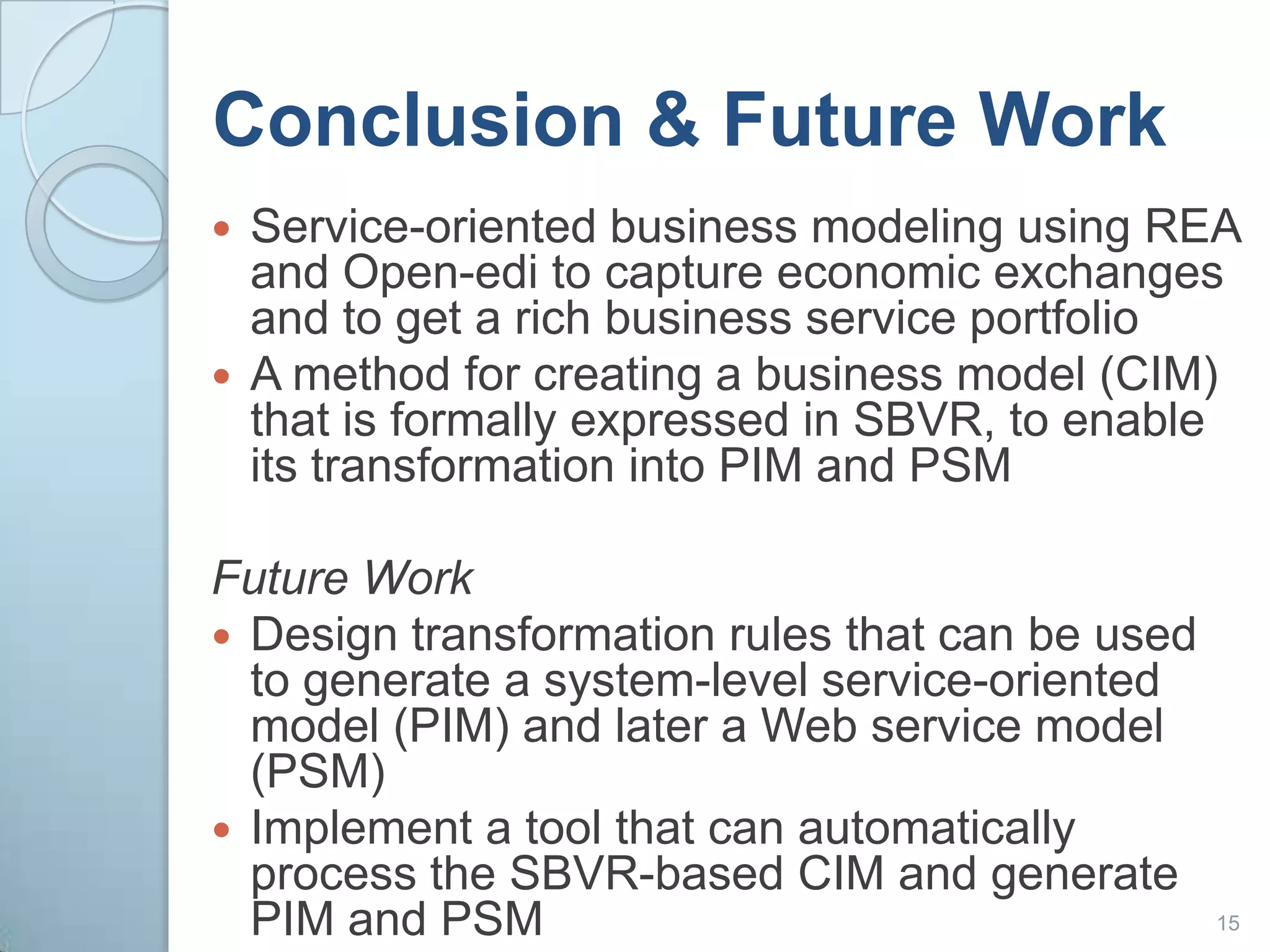 Business process specification