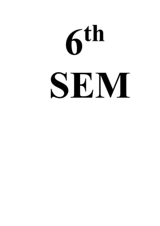 6th
SEM
 