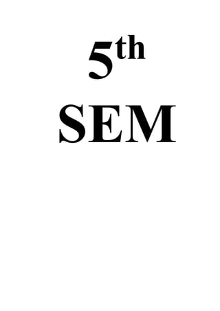 5th
SEM
 