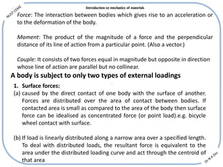 Introduction About Force Mechanics of materials | PDF