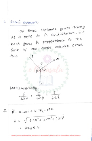 Me 25 engineering mechanics anna university april may 2009 - solved ...