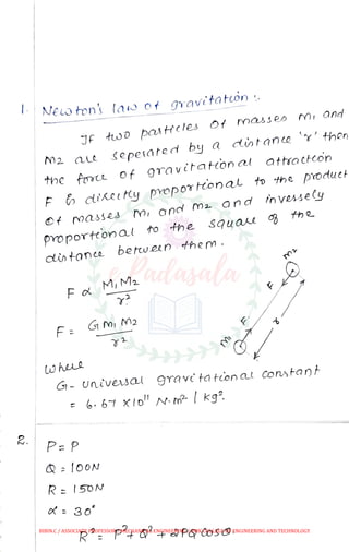 Me 25 engineering mechanics anna university november december 2009 ...