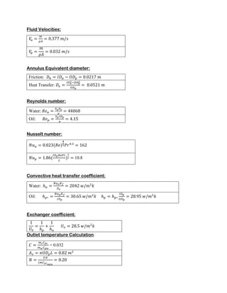 Design and Analysis Of Double Pipe Concentric Tube Heat Exchanger | PDF