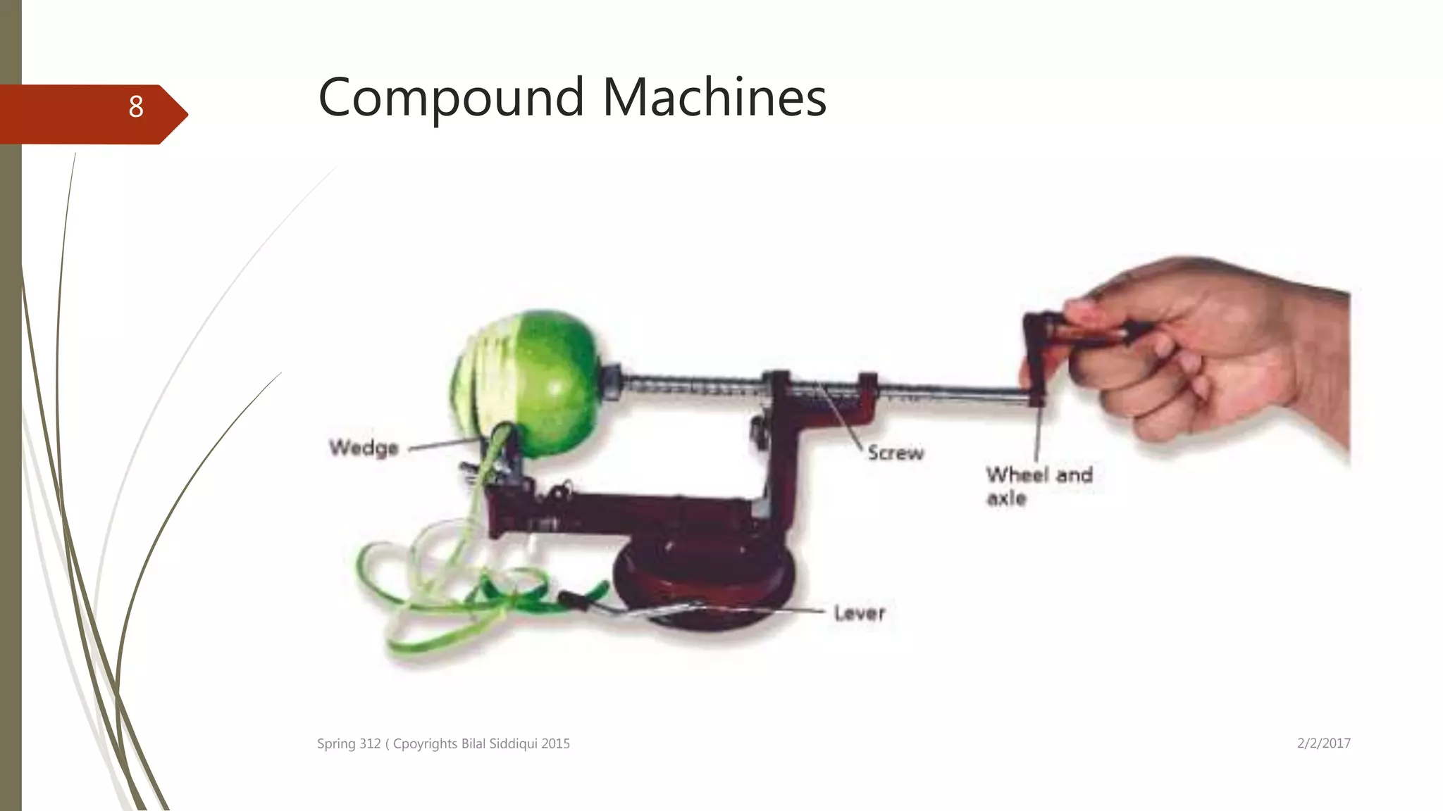 Compound Machines
2/2/2017Spring 312 ( Cpoyrights Bilal Siddiqui 2015
8
 