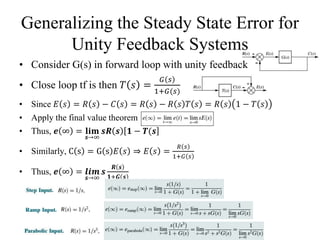 Me314 week08-stability and steady state errors | PPTX