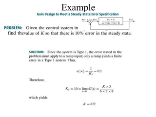 Me314 week08-stability and steady state errors | PPTX