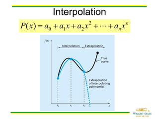 Numerical Methods: curve fitting and interpolation | PDF