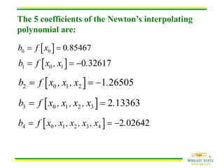 Numerical Methods: curve fitting and interpolation | PDF