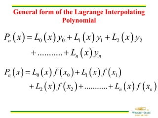 Numerical Methods: curve fitting and interpolation | PDF