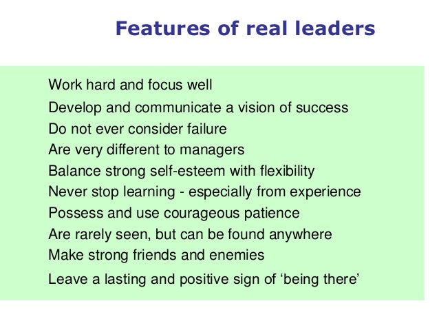 being a team leader
