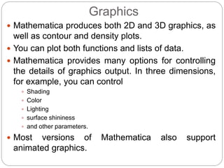 Me 443 1 what is mathematica Erdi Karaçal Mechanical Engineer ...