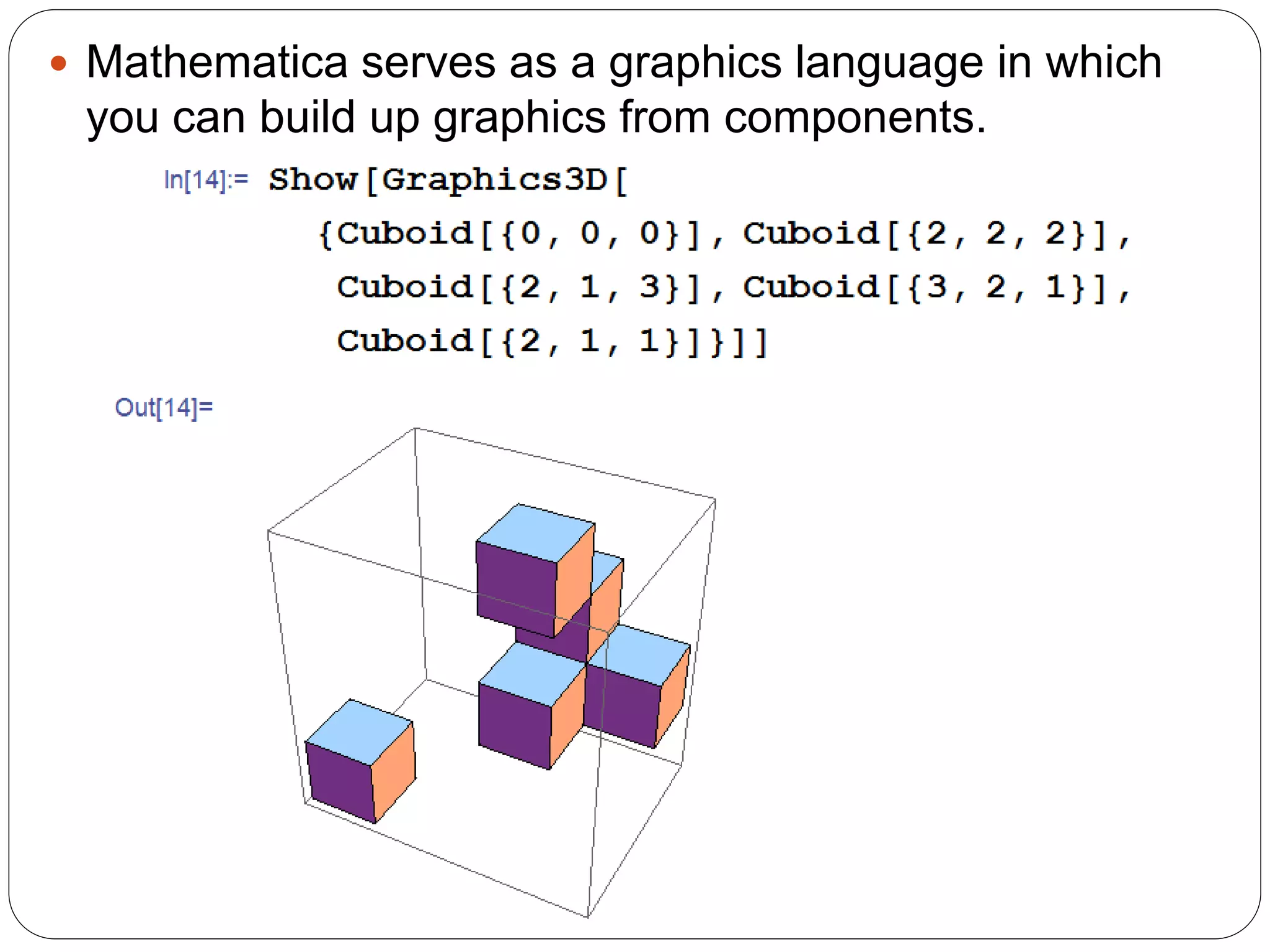Mathematica serves as a graphics language in which you can build up graphics from components.  