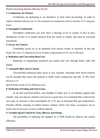 Me 482 energy conservation and management notes | PDF