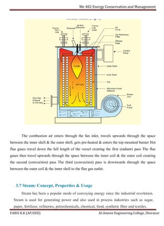 Me 482 energy conservation and management notes | PDF