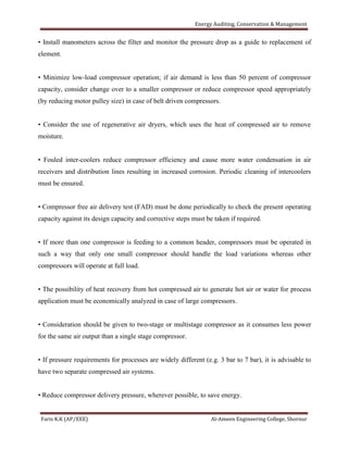 Me 482 energy conservation and management notes | PDF