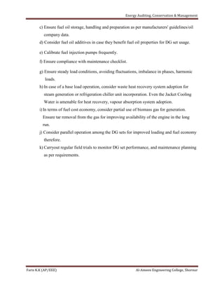 Me 482 energy conservation and management notes | PDF