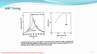 MBT Timing
26 December 2017 ME6016 ADVANCED I.C ENGINES 69
 