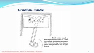 26 December 2017 ME 6016 ADVANCED IC ENGINES 75
Air motion - Tumble
 