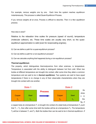 ME6301 ENGINEERING THERMODYNAMICS - LECTURE NOTES | PDF