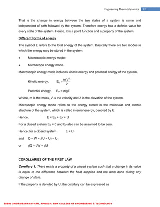 ME6301 ENGINEERING THERMODYNAMICS - LECTURE NOTES | PDF