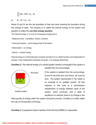 ME6301 ENGINEERING THERMODYNAMICS - LECTURE NOTES | PDF