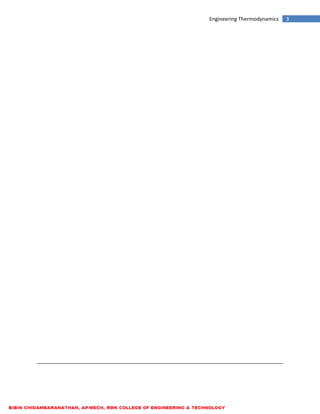 ME6301 ENGINEERING THERMODYNAMICS - LECTURE NOTES | PDF