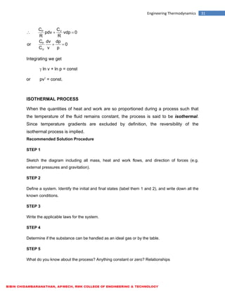 ME6301 ENGINEERING THERMODYNAMICS - LECTURE NOTES | PDF
