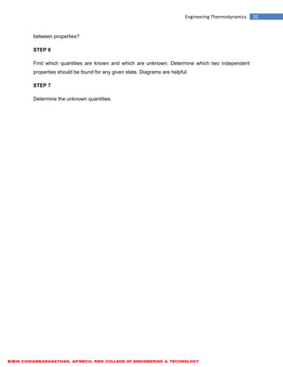 ME6301 ENGINEERING THERMODYNAMICS - LECTURE NOTES | PDF