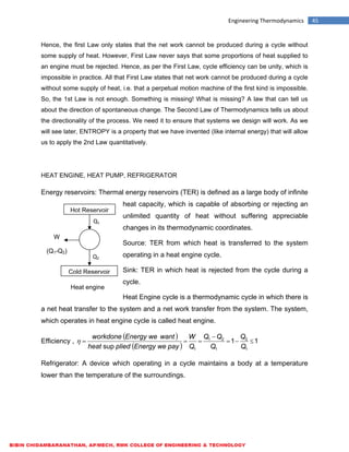 ME6301 ENGINEERING THERMODYNAMICS - LECTURE NOTES | PDF
