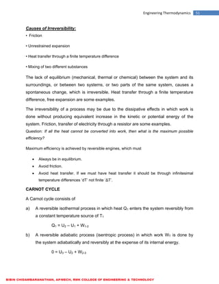 ME6301 ENGINEERING THERMODYNAMICS - LECTURE NOTES | PDF