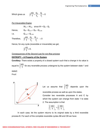 ME6301 ENGINEERING THERMODYNAMICS - LECTURE NOTES | PDF