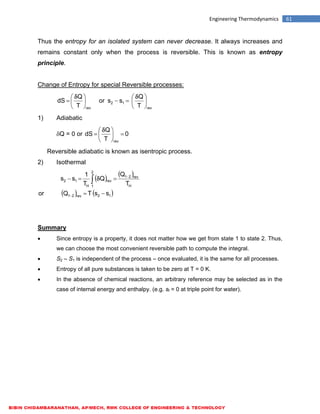 ME6301 ENGINEERING THERMODYNAMICS - LECTURE NOTES | PDF
