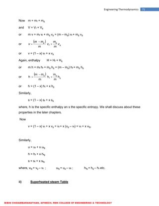 ME6301 ENGINEERING THERMODYNAMICS - LECTURE NOTES | PDF